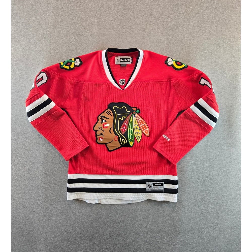 Reebok Chicago Blackhawks Jersey Womens Small Red Patrick Sharp 10 Premier NHL